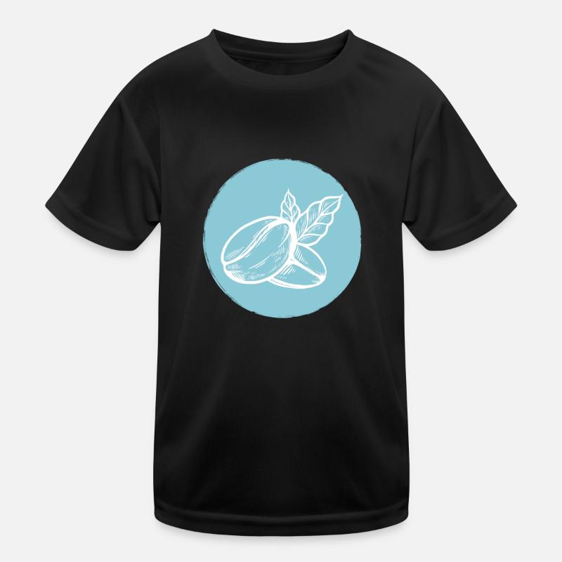 Kaffee Kaffeebohne Kinder Funktions-T-Shirt
