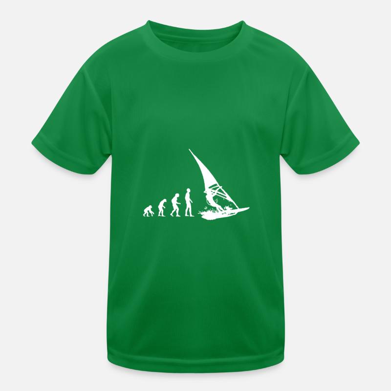 Evolution Windsurfing Windsurfen Sport Hobby Kinder Funktions-T-Shirt