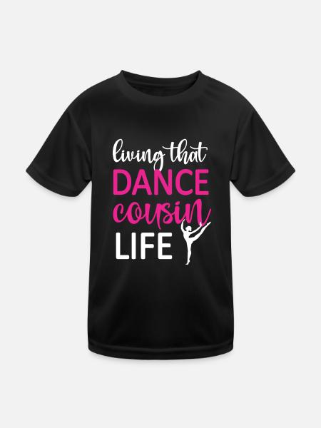Fier Cousin de Danse D’un Danseur Cousin Danseur - T-shirt sport Enfant - noir - Devant