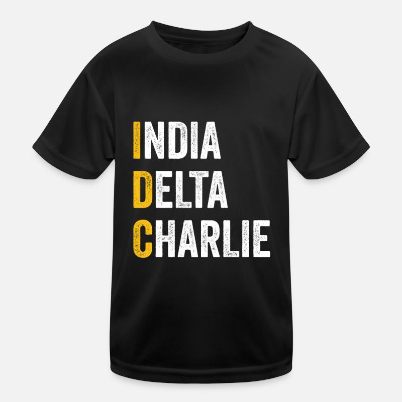 Chat par ordinateur Inde Delta Charlie - IDC T-shirt sport Enfant