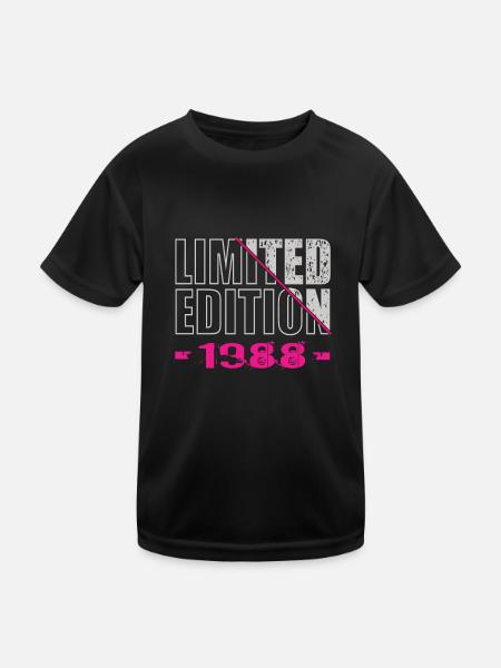 Édition limitée 1988 - T-shirt sport Enfant - noir - Devant
