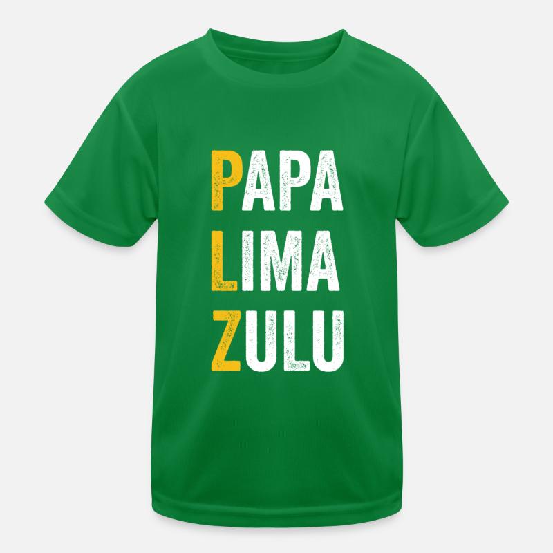 Computer Chat Papa Lima Zulu - Zip Code Kids Functional T-Shirt