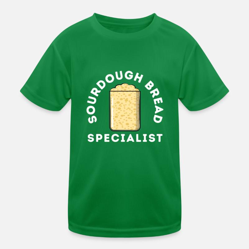 Sourdough Bread Baking Bakers Sourdough Starter Kids Functional T-Shirt