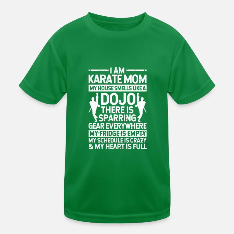 Je suis une mère karaté japonaise mère combat T-shirt sport Enfant