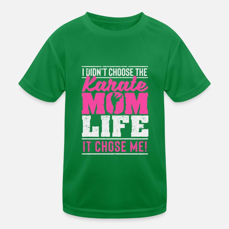 Je n’avais pas la vie d’une mère karaté T-shirt sport Enfant