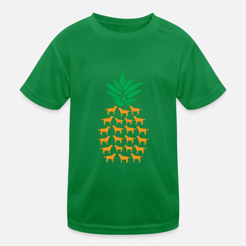 Ananas Hunde Kinder Funktions-T-Shirt