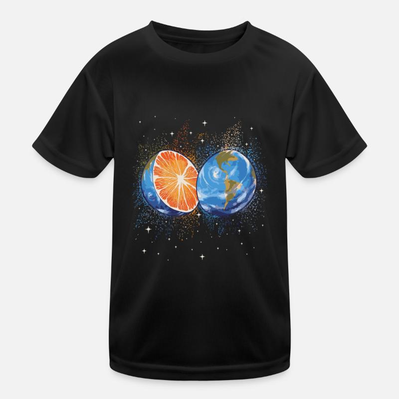 L’orange d’été comme la Terre T-shirt sport Enfant