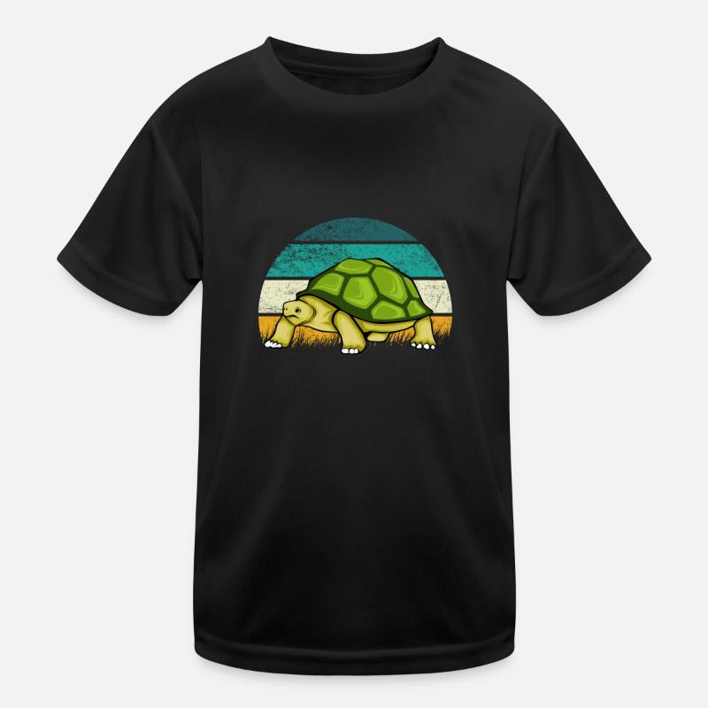 Turtle Retro Vintage Kids Functional T-Shirt