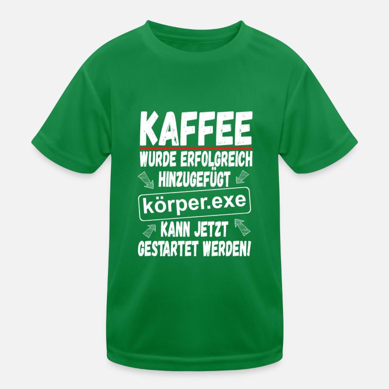 Kaffee Informatiker Geschenk Lustiger Spruch Kinder Funktions-T-Shirt