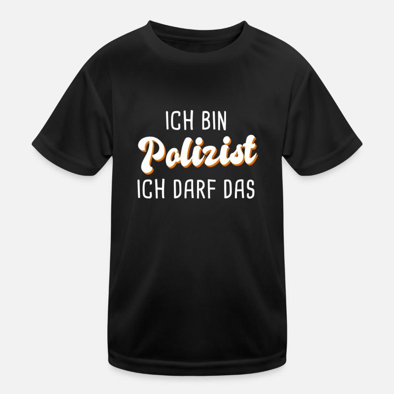 Polizist Kinder Funktions-T-Shirt