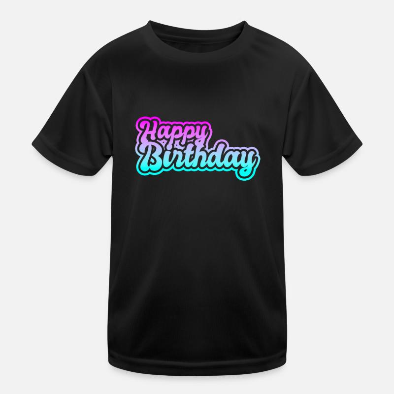 Bon anniversaire T-shirt sport Enfant