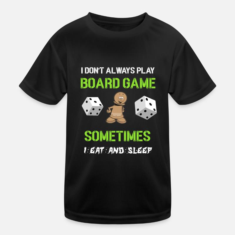 always play boardgames transparent Kinder Funktions-T-Shirt