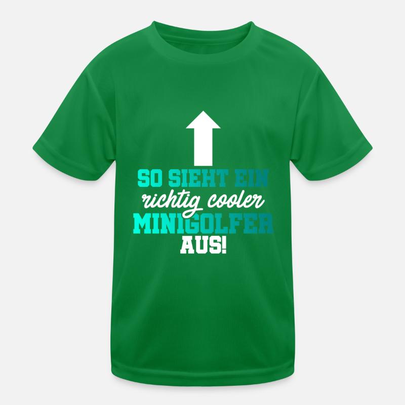So Sieht Ein Richtig Cooler Minigolfer Aus Golfspi Kinder Funktions-T-Shirt