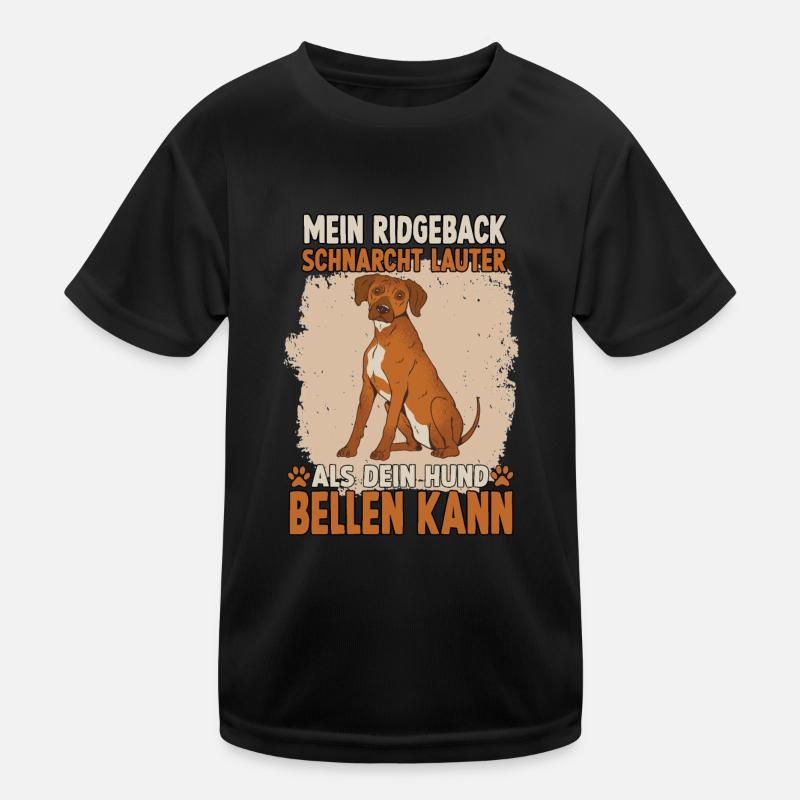 Hundehalter Training Rhodesian Ridgeback Hunde Kinder Funktions-T-Shirt
