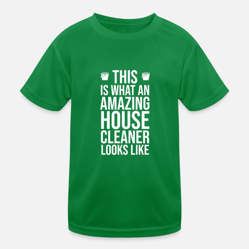 Cleaner Cleaning lady Cleaner Domestic help Kids Functional T-Shirt