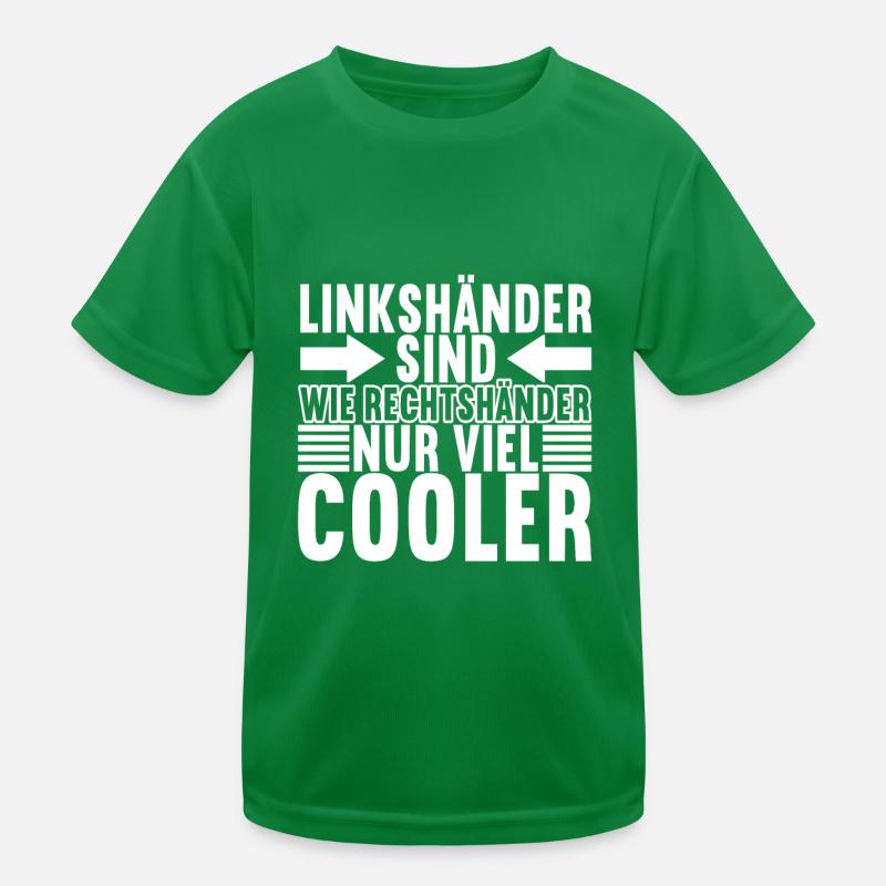 Linkshänder Kinder Funktions-T-Shirt