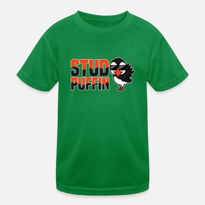Stud Puffin Papageientaucher Papagei Geschenk Kinder Funktions-T-Shirt