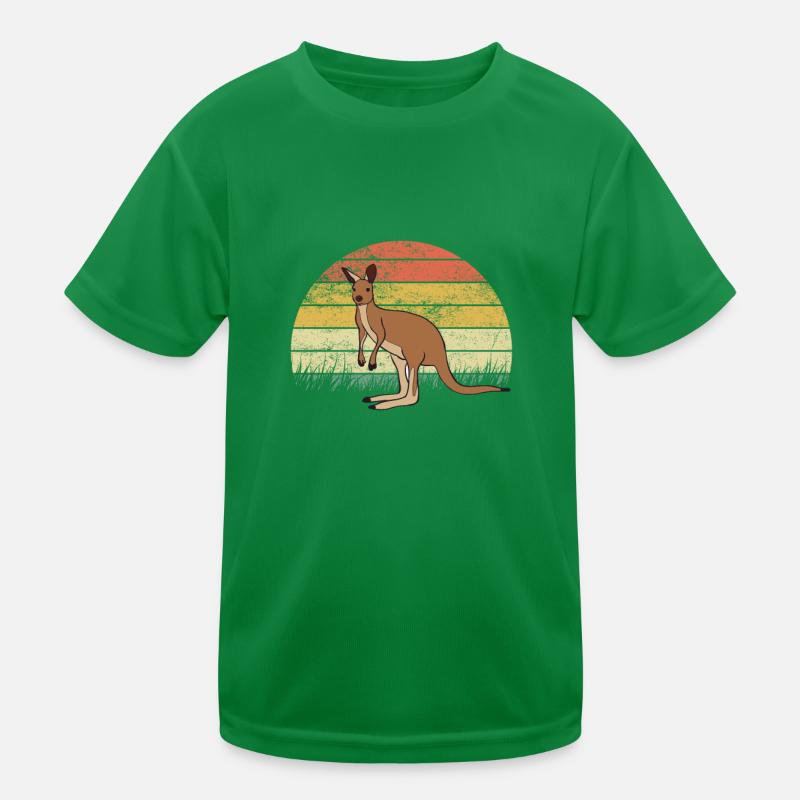 Känguru Australien Kangaroo Beuteltier Kängurus Kinder Funktions-T-Shirt
