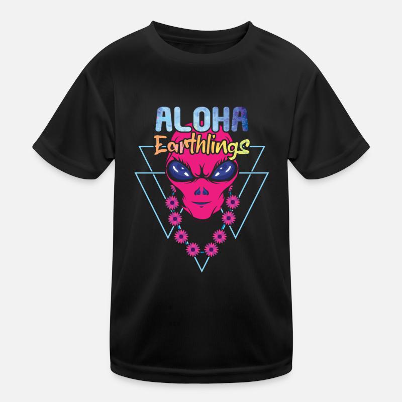 Plage 2022 Tropical Alen Space Aloha Terre Été T-shirt sport Enfant