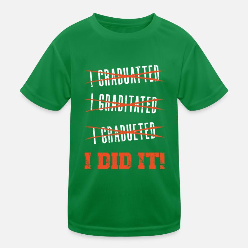 Abschluss, Abschluss Kinder Funktions-T-Shirt