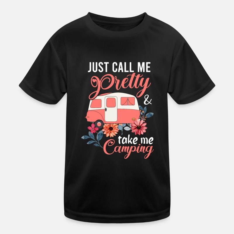 Appelez-moi simplement de jolies vacances en camping T-shirt sport Enfant