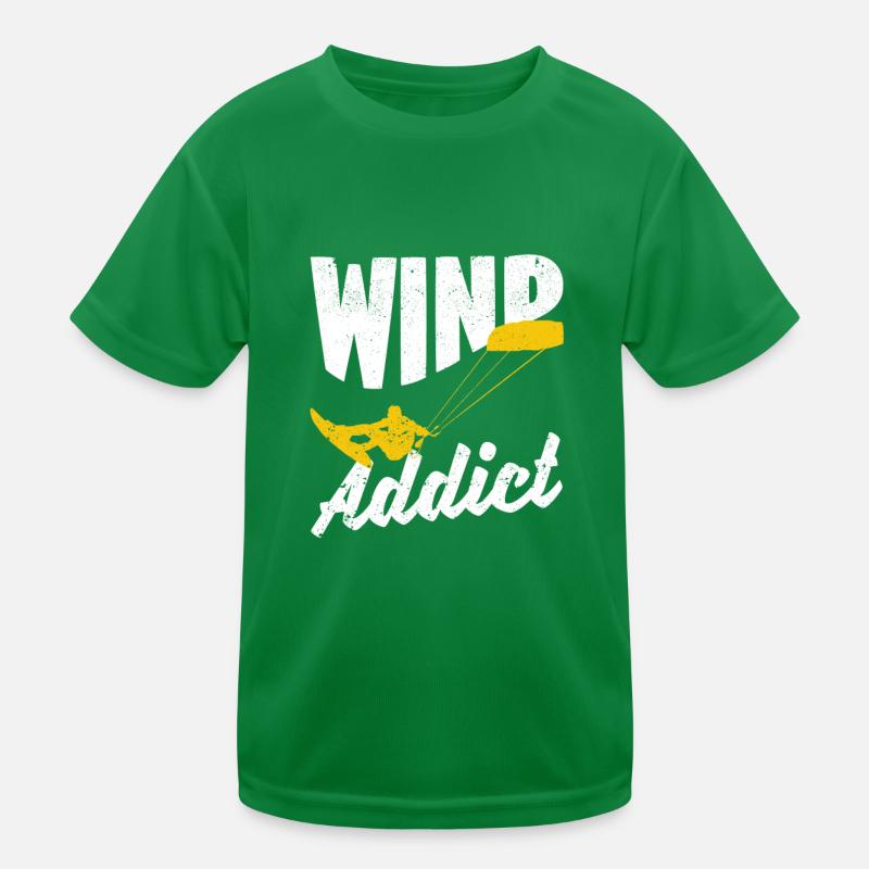 Kitesurf Kite Planche à voile Kitesurf Sport Vent T-shirt sport Enfant