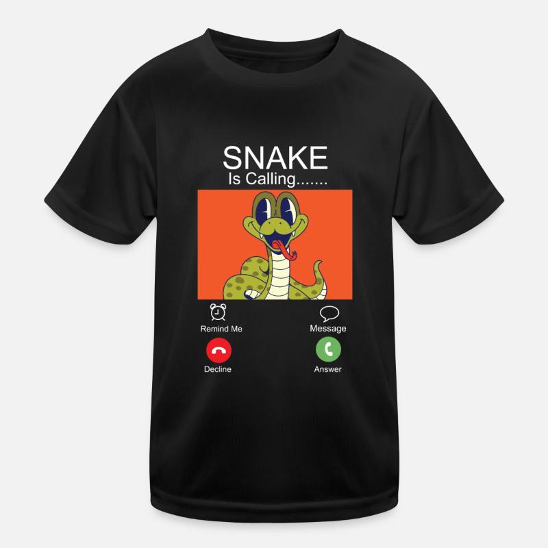 Serpent Serpent Téléphone Affichage Serpent T-shirt sport Enfant
