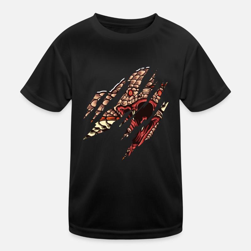 Serpent Visage T-shirt sport Enfant
