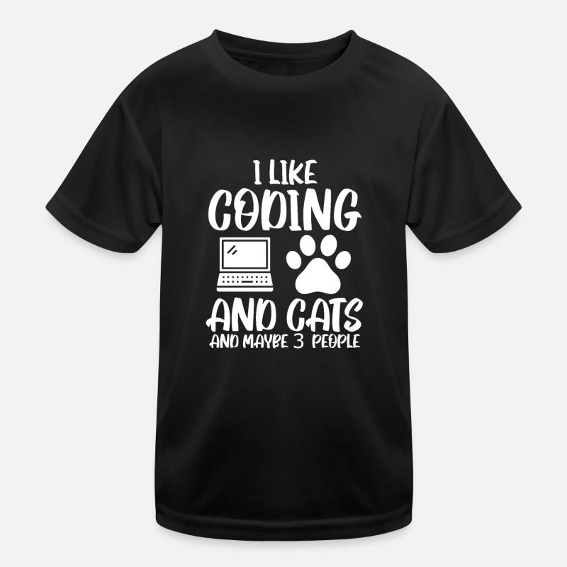Programmer Cat Coding Developer Computer Science Kids Functional T-Shirt