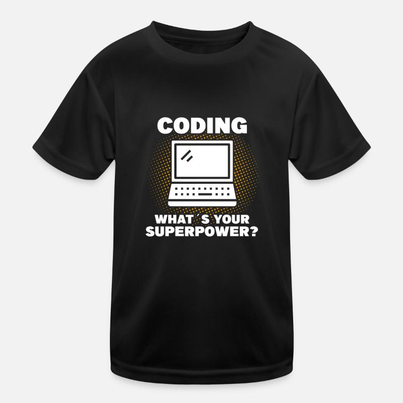 Programmeur Codage Développeur Informatique T-shirt sport Enfant