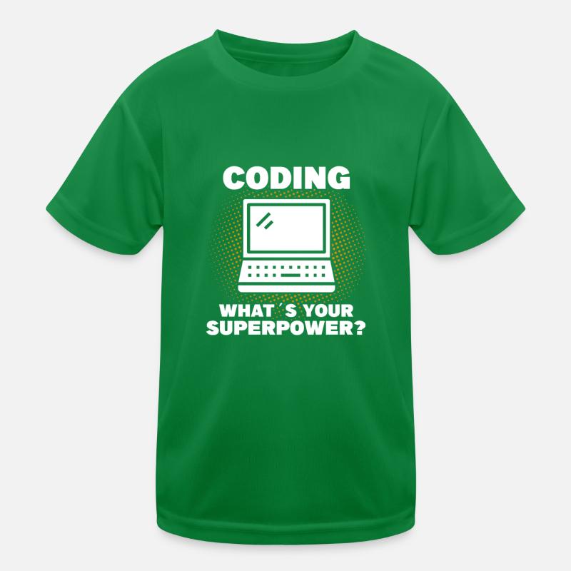 Programmeur Codage Développeur Informatique T-shirt sport Enfant