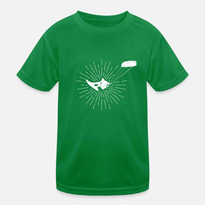 Kiteboarding Surfing Kiteboarder Surfboarding Kite Kids Functional T-Shirt