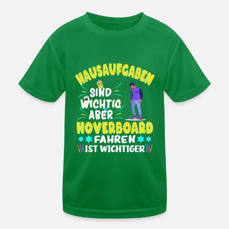 Hoverboarder Hoverboard fahren Kinder Funktions-T-Shirt