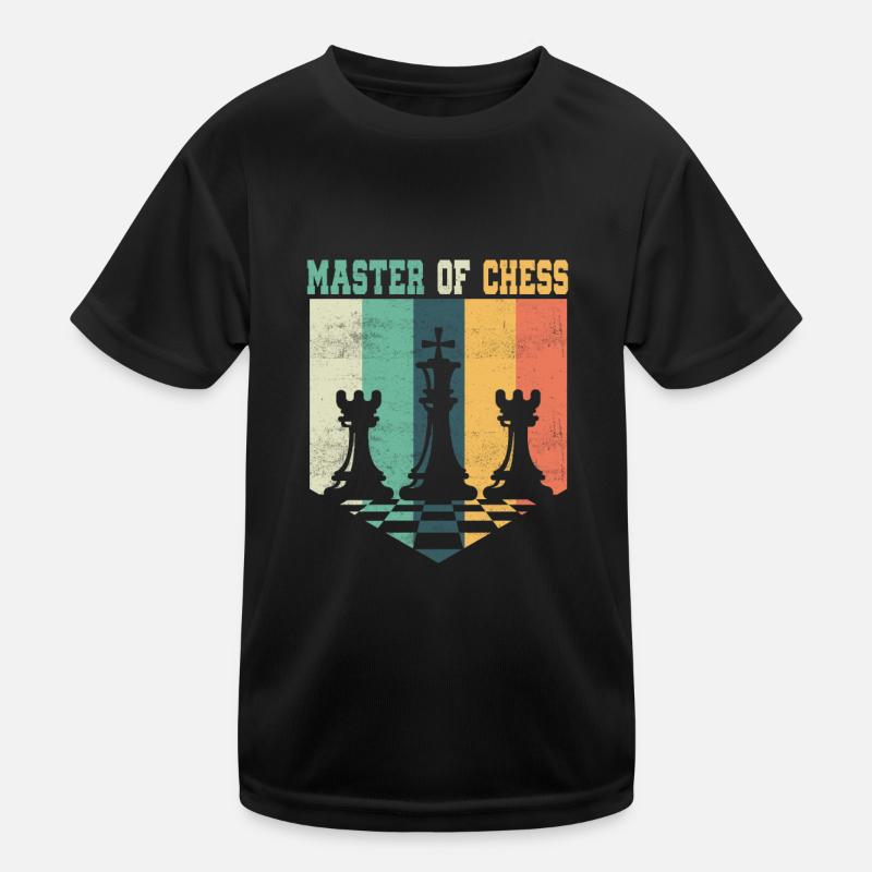 Master Of Chess Chess Board Chess Player Kinder Funktions-T-Shirt