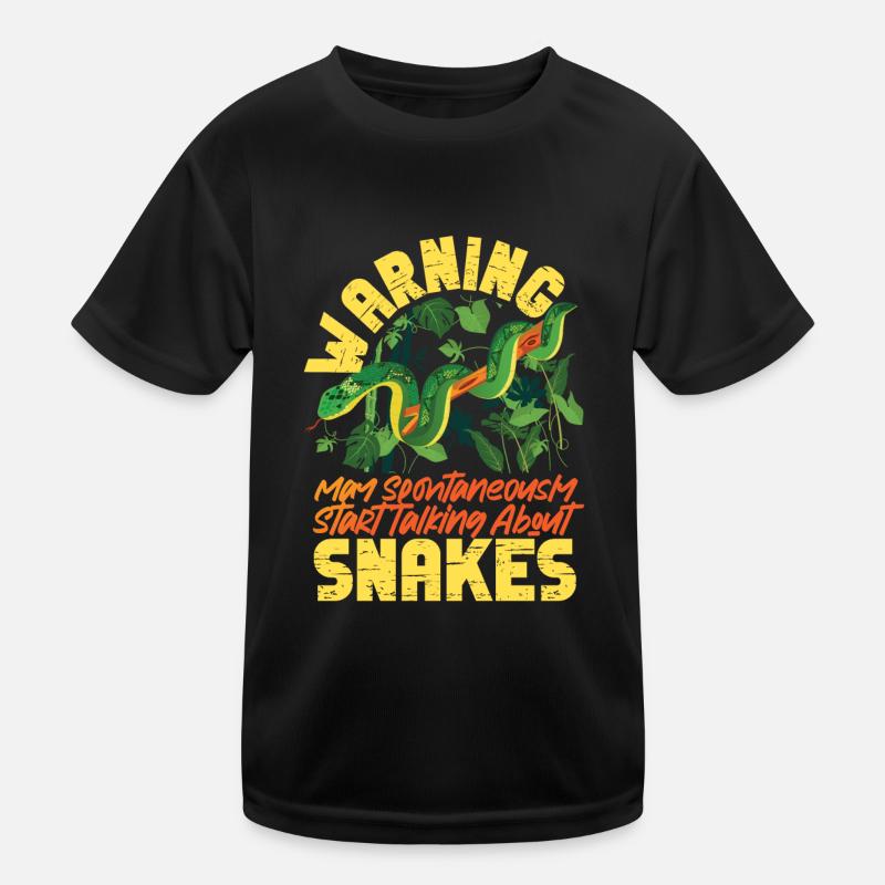Snake Serpent Warning May Kinder Funktions-T-Shirt