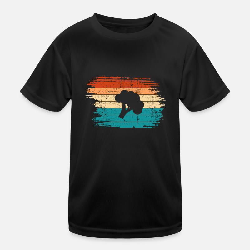 Broccoli Vegan Lover Retro Healthy Gift idea Kids Functional T-Shirt