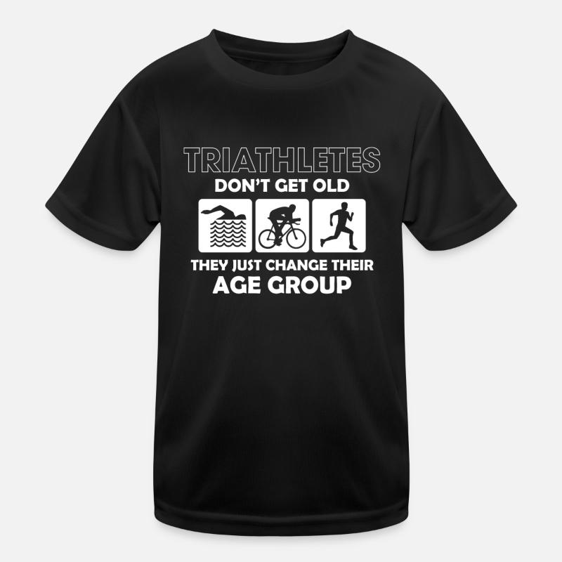 Triathletes will not change old Age group Kids Functional T-Shirt