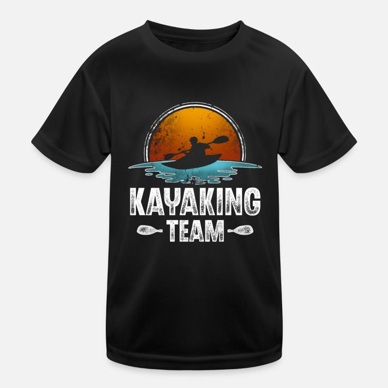 Kayak Kayaking Paddle Kayaker Kayaker Kids Functional T-Shirt