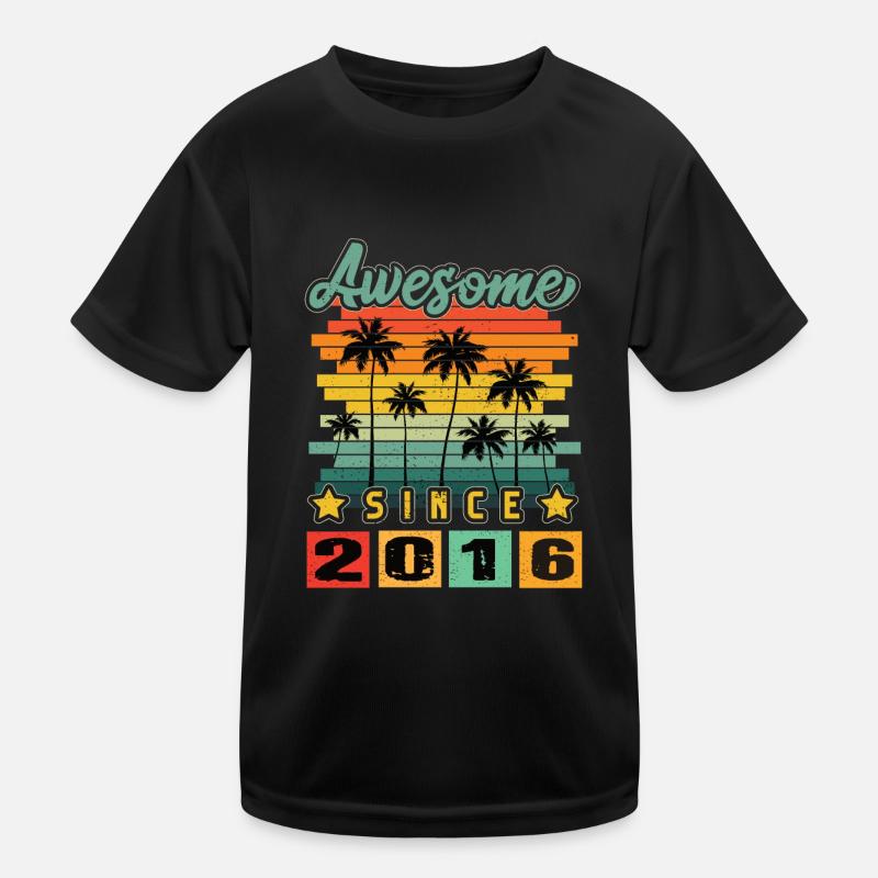 Awesome Since 2016 Kinder Funktions-T-Shirt