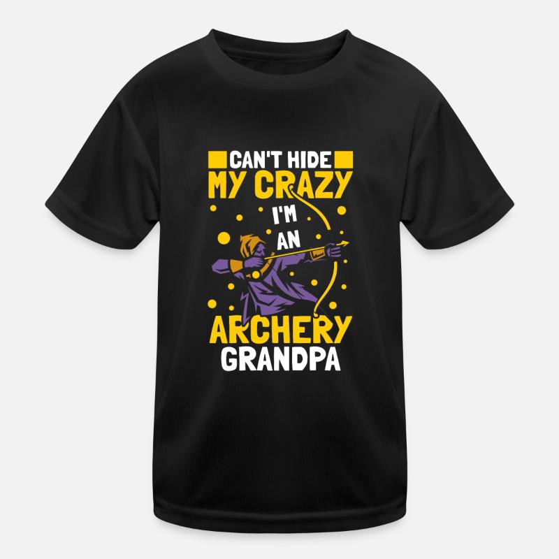Bogenschütze Bogensport Pfeil Bogen Bogenschießen Kinder Funktions-T-Shirt