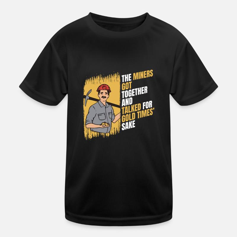 Mine d’or minière T-shirt sport Enfant