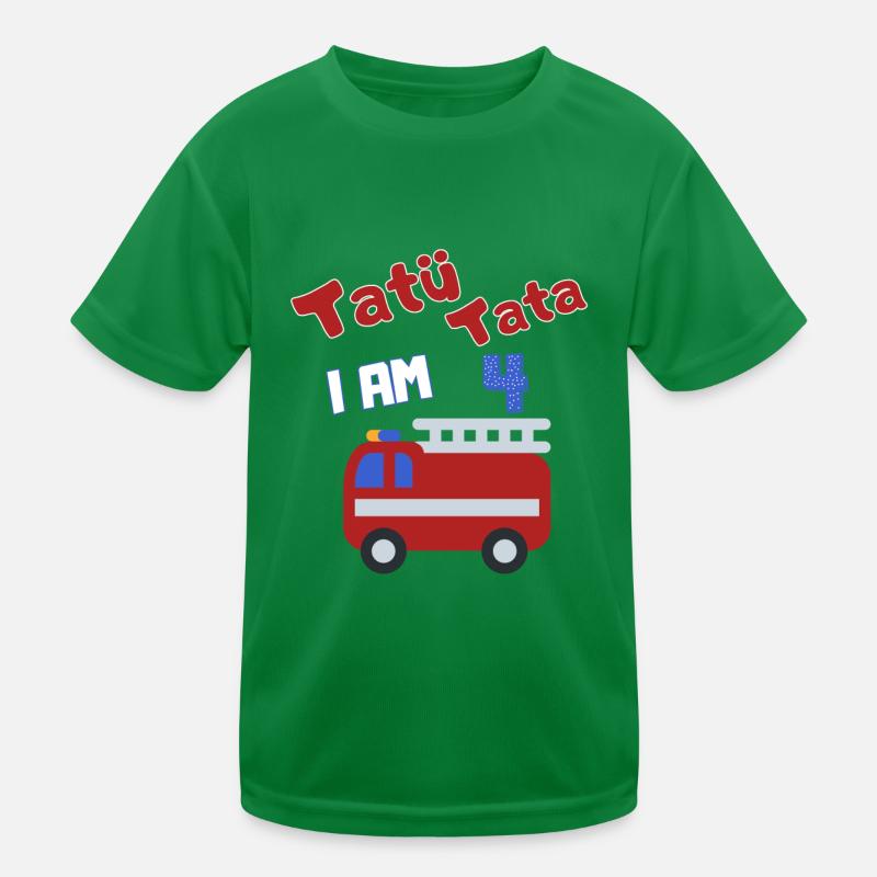Tatü Tata Ich Bin 4 - Pompier T-shirt sport Enfant