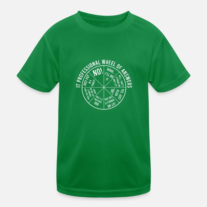 It Professional Wheel of Answers - programmation T-shirt sport Enfant