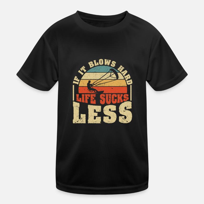 When it blows violently, life is corrosively less Kids Functional T-Shirt