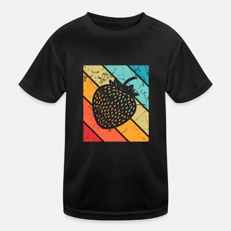 Strawberry Fruit Lover Retro Healthy Gift idea Kids Functional T-Shirt