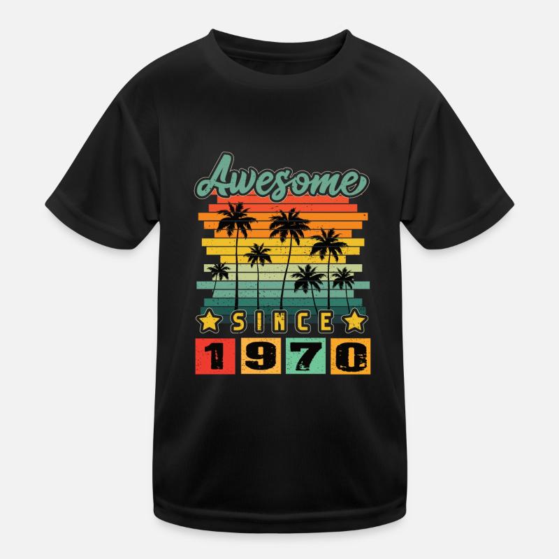 Awesome Since 1970 Kids Functional T-Shirt