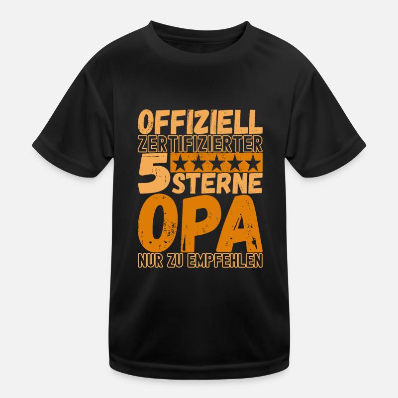 Opa Großvater Kinder Funktions-T-Shirt