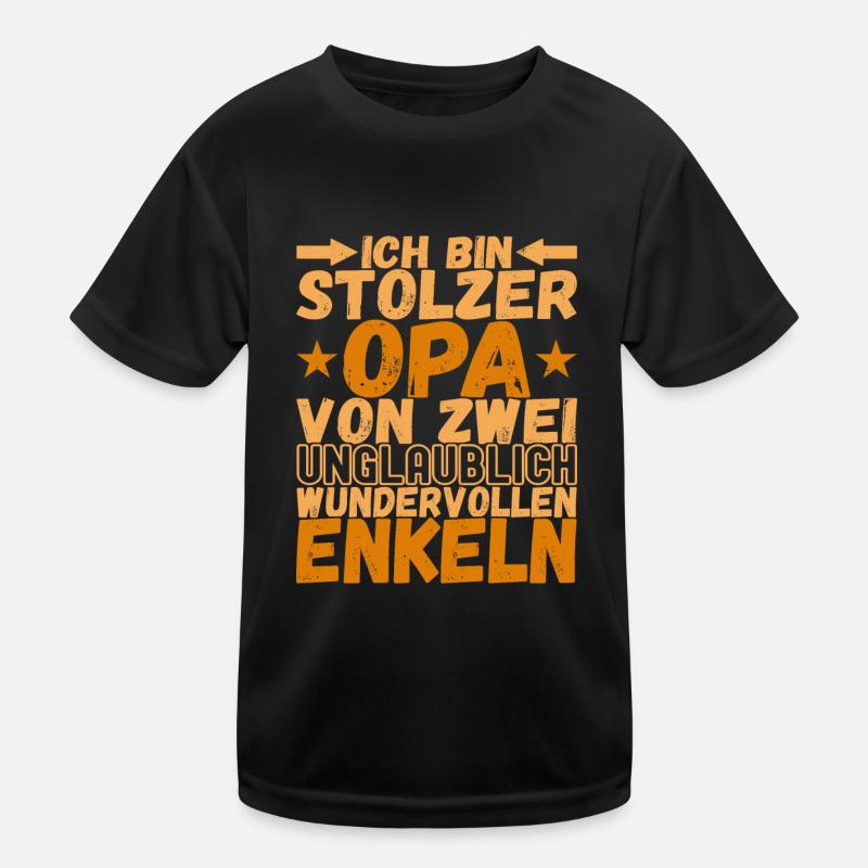 Opa Großvater Kinder Funktions-T-Shirt