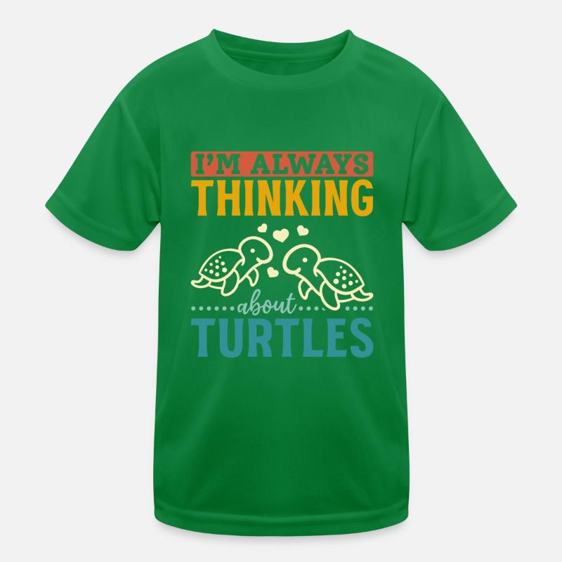 Cute turtle sea turtle I think Kids Functional T-Shirt
