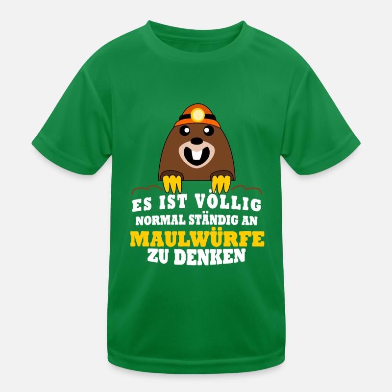 Maulwurf Witz Mole Maulwürfe Kinder Funktions-T-Shirt